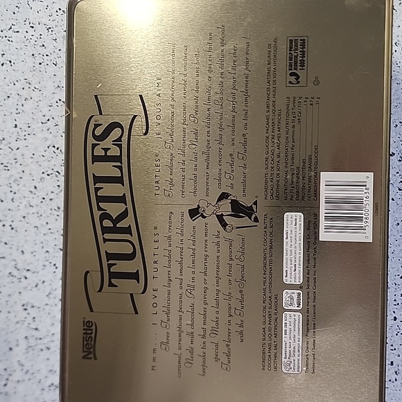 Nestle Turtles Vintage Chocolate Tin Container RARE excellent condition - Picture 4 of 5